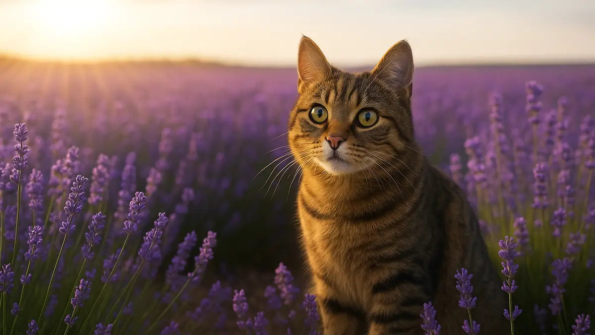 Așternut Igienic pentru Litieră Pisici: Bentonită 100% Naturală cu Parfum din Lavandă Ecologică