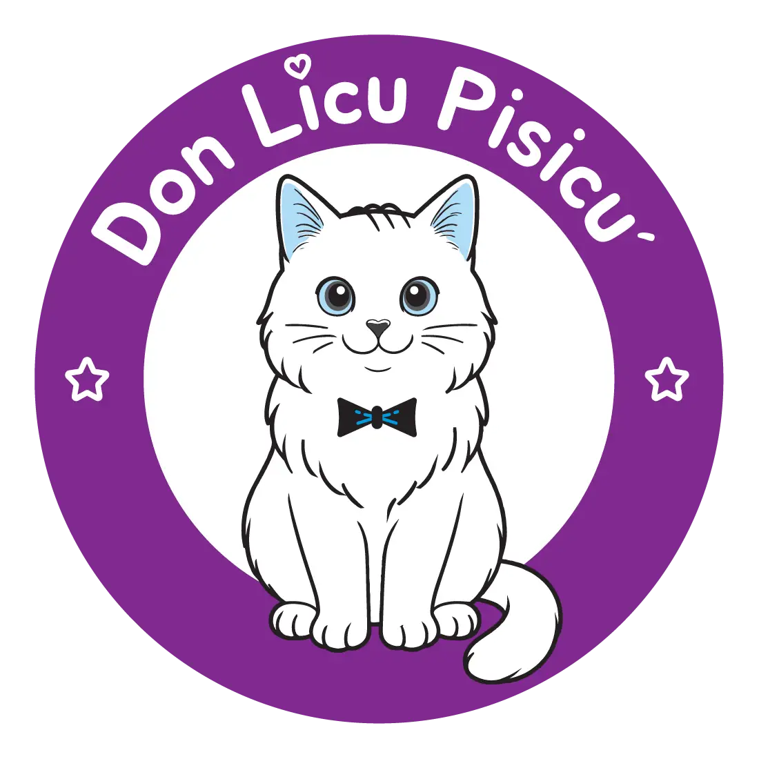 Don Licu Pisicu' logo round violet